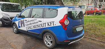 Autófóliázás csíkozással